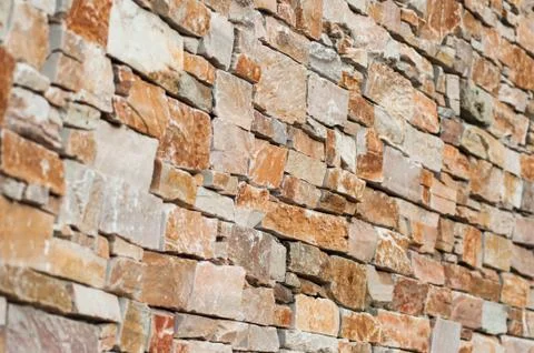 Decorative stoned wall texture Stock Photos