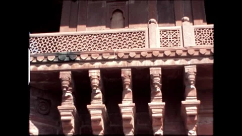 Decorative Stonework on Building Facade Stock Footage 276292820