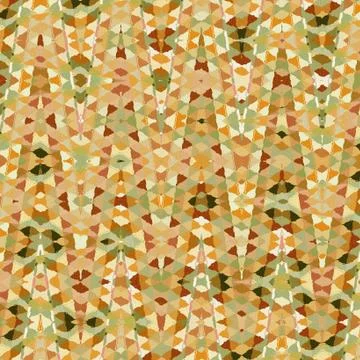 Decorative stripes in orange triangles. Bright zigzag pattern. Illustrazione stock