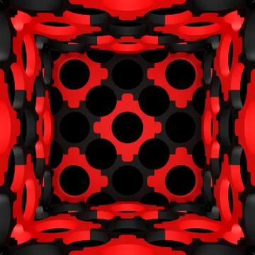 Decorative structural design backgrounds. 3D illustration Stock Illustration