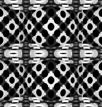 Decorative structural design backgrounds. 3D illustration Stock Illustration