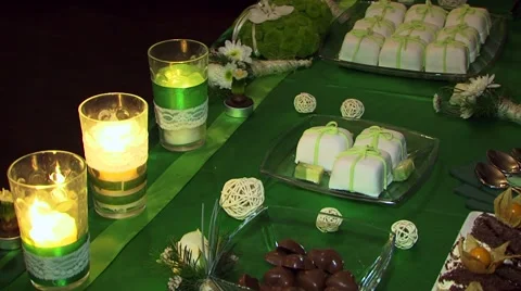 Decorative Sweet Candles Stock-Footage 51583518