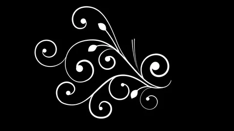 Decorative Swirl Motion Graphics Element 動画素材 341753639