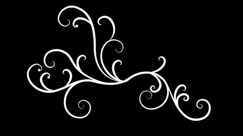 Decorative Swirl Motion Graphics Element 스톡 동영상 341753685