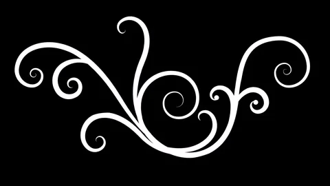 Decorative Swirl Motion Graphics Element Stockbeeldmateriaal 341753686