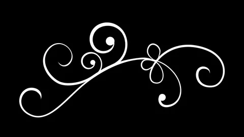 Decorative Swirl Motion Graphics Element Video stock 341753724