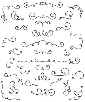 Decorative swirls Stock Illustration