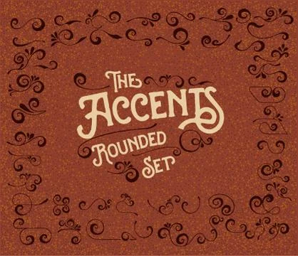 Decorative swirls set Stock Illustration