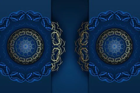 Decorative Symmetrical Mandala Set With Reflection And Floral Geometry Ilustración de archivo