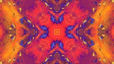 Decorative, symmetrically moving background. Loop footage Vídeos de archivo 114892493