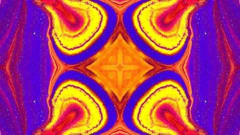 Decorative, symmetrically moving background. Loop footage Vídeos de archivo 114893838