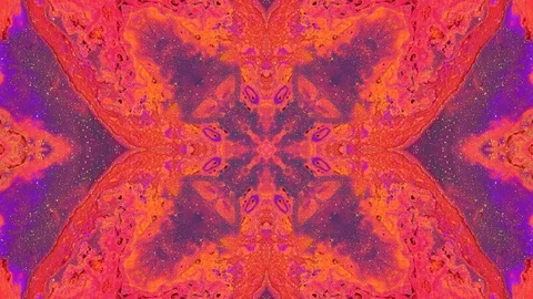 Decorative, symmetrically moving background. Loop footage Stock Footage 115076491