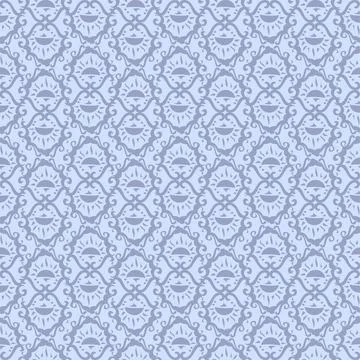 Decorative Textured Repeat Pattern Backdrop In Blue Shades Stock Illustration