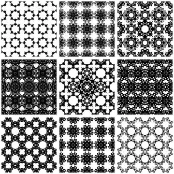 Decorative textures collection Stock Illustration