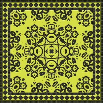 Decorative tile generated texture 스톡 일러스트