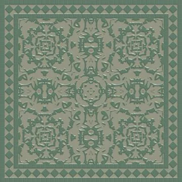 Decorative tile generated texture Illustrazione stock