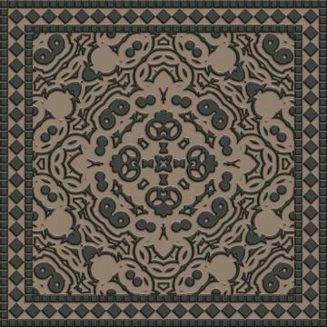 Decorative tile generated texture Stockillustratie