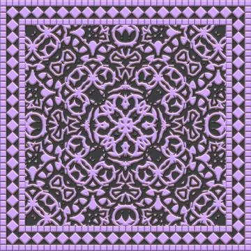 Decorative tile generated texture Stock Illustration