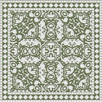 Decorative tile generated texture イラスト素材