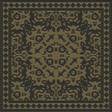 Decorative tile generated texture Illustrazione stock