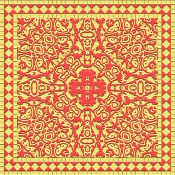 Decorative tile generated texture 스톡 일러스트