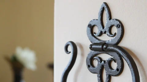 Decorative Towel Hook Stock Footage 40815397