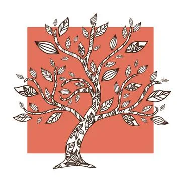 Decorative tree Stock Illustration