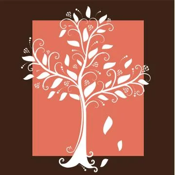 Decorative tree Illustrazione stock