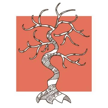 Decorative tree Stock Illustration