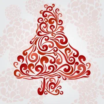 Decorative tree Stock Illustration