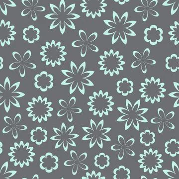Decorative trendy vector seamless floral ditsy pattern design for textile Stock Illustration