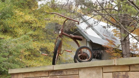 Decorative Tricycle Stock Footage 40814855