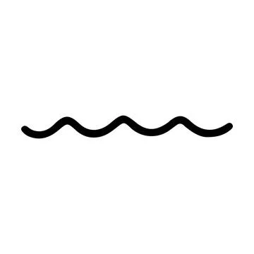 Decorative triple wave divider vector illustration with flowing ornamental .. Stock Illustration