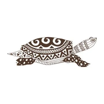 Decorative turtle Stock Illustration