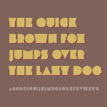 Decorative typeset Illustrazione stock