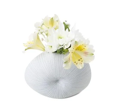 Decorative vase with flowers. Stock Photos