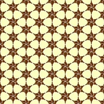 Decorative vector brown background - abstract kaleidoscopic pattern Stock Illustration