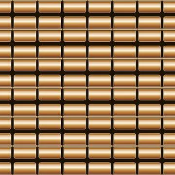 Decorative vector brown seamless background - square pattern Stock Illustration