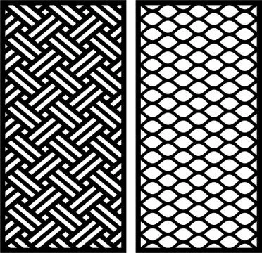 Decorative vector CNC Laser Cut Panel Stock Illustration