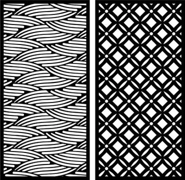 Decorative vector CNC Laser Cut Panel Illustrazione stock