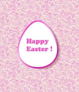 Decorative vector Easter banner Stock Illustration