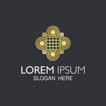 Decorative vector elements for premium logo design Stock Illustration