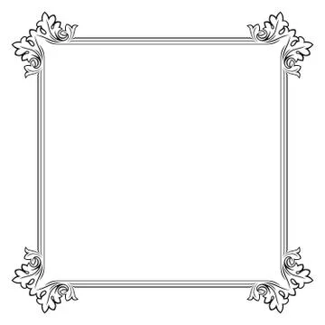 Decorative vector frame Illustrazione stock