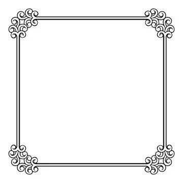Decorative vector frame Illustrazione stock