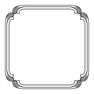 Decorative vector frame Illustrazione stock