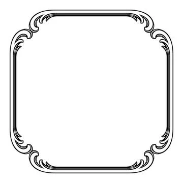 Decorative vector frame Stock Illustration