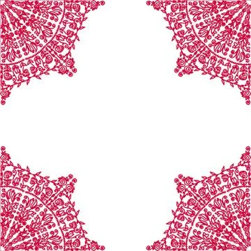 Decorative vector frame Illustrazione stock