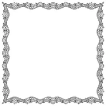 Decorative Vector Frame Template with Empty Space Stock Illustration