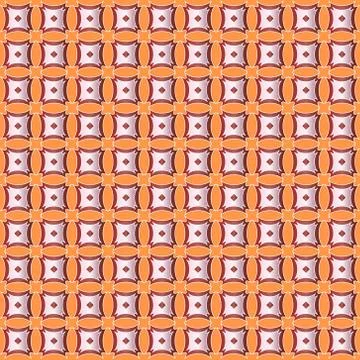 Decorative vector orange  seamless background - abstract pattern Stock Illustration