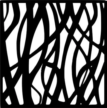 Decorative vector panel for cnc cutting. for interior partition Stock Illustration